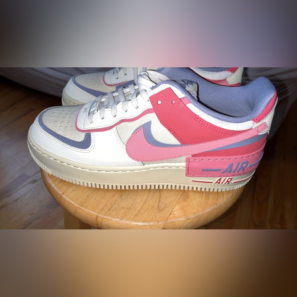 New like pink & purple nike air forces